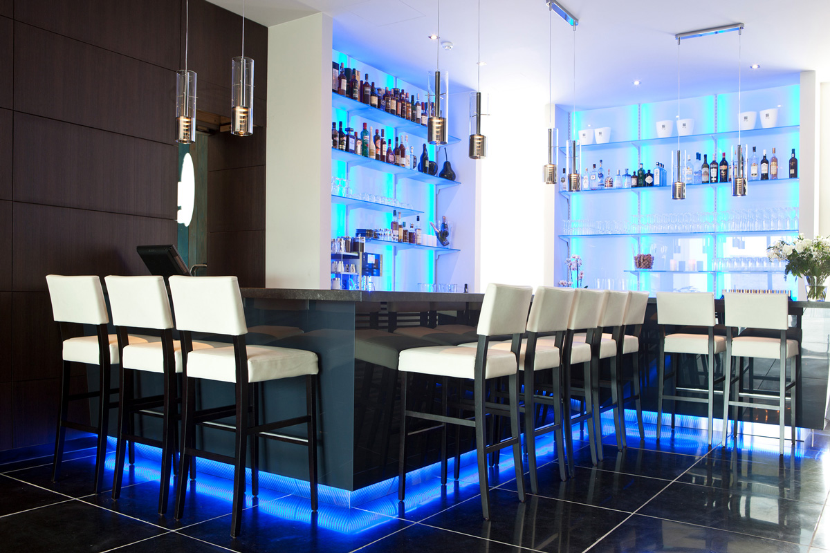 Lounge Bar van het Blue Woods Hotel